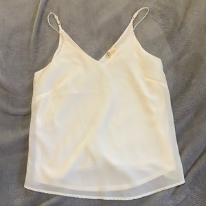 JAPANA Vneck Sheer Tank Size S